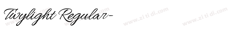 Twylight Regular字体转换